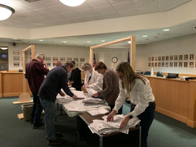 Election judges sort ballots
