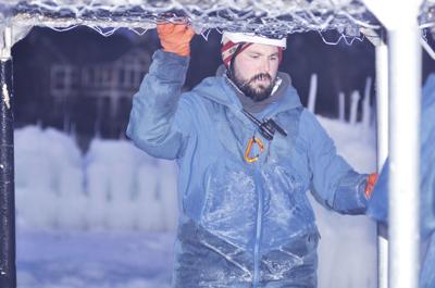 Ice castle worker Troy Leonard