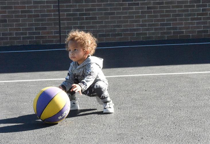 Young basketball player