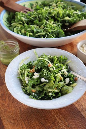 This easy winter salad includes five different fruits and vegetables.