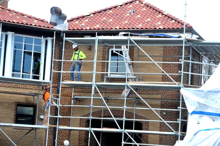 Exterior work to the Riviera renovation project is expected to be completed by the end of the week