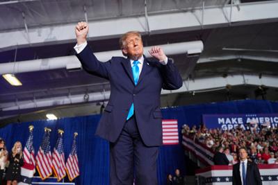 US President Trump holds rally in Grand Island, Nebraska