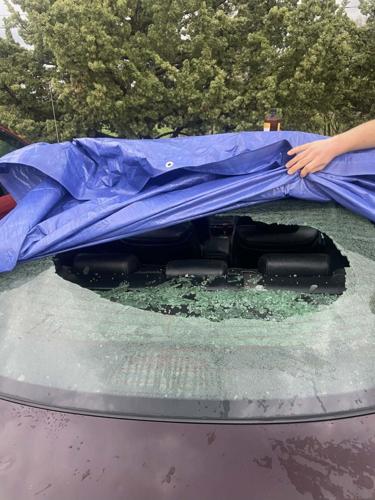 Hail in Madison storm shatters resident Asias Sky Johnson’s windshield