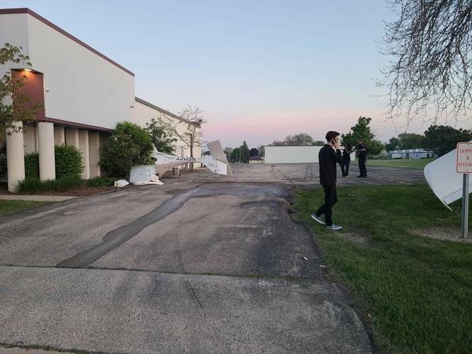 A single-engine plane crashed into a building near Batten International Airport Monday evening.