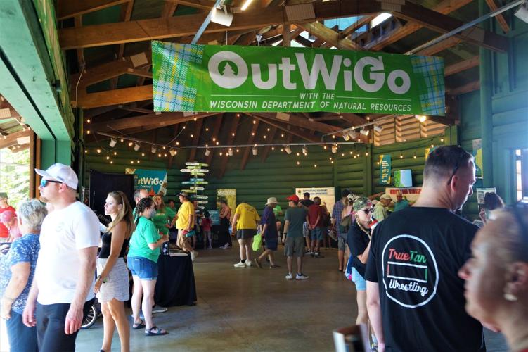 Interior view of the Wisconsin Department of Natural Resources Exploratory Park pavilion at the Wisconsin State Fair