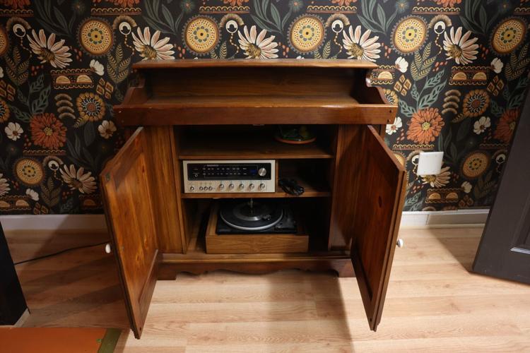 Vinyl player in J's On The Go Café
