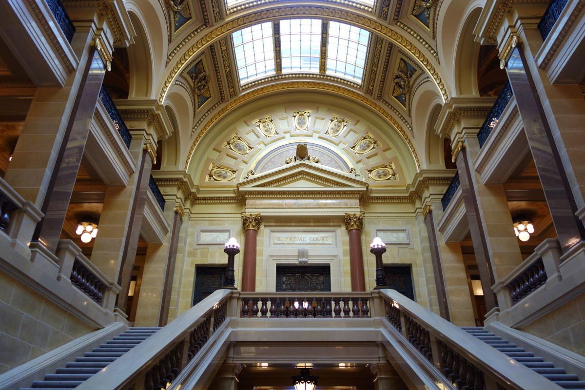 Wisconsin Supreme Court entrance in Capitol Building