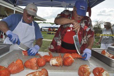 Bob Madden and Doug Swangren at lobster fest