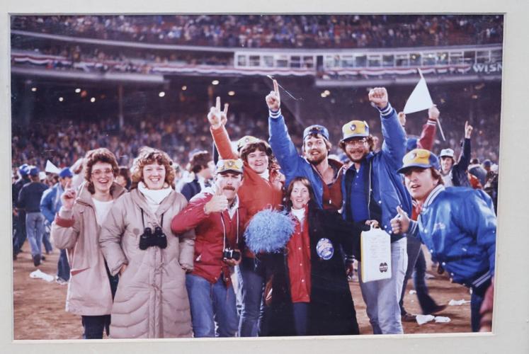 Fans on field in 1982