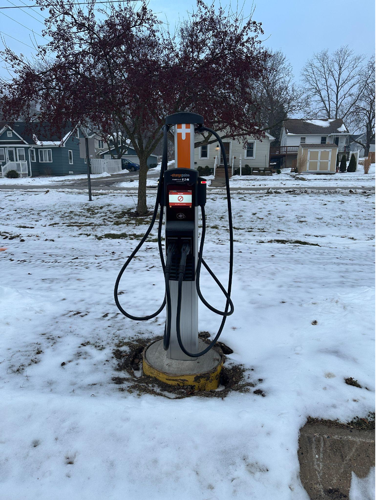 EV charging station at Eastview Elementary School