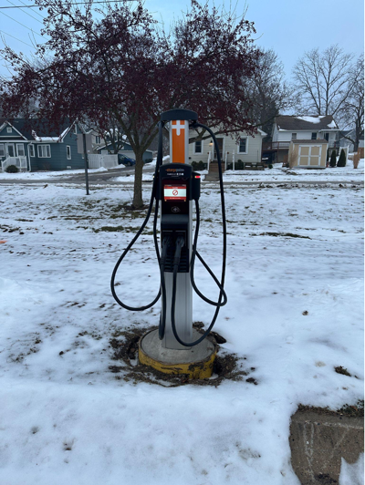 EV charging station at Eastview Elementary School