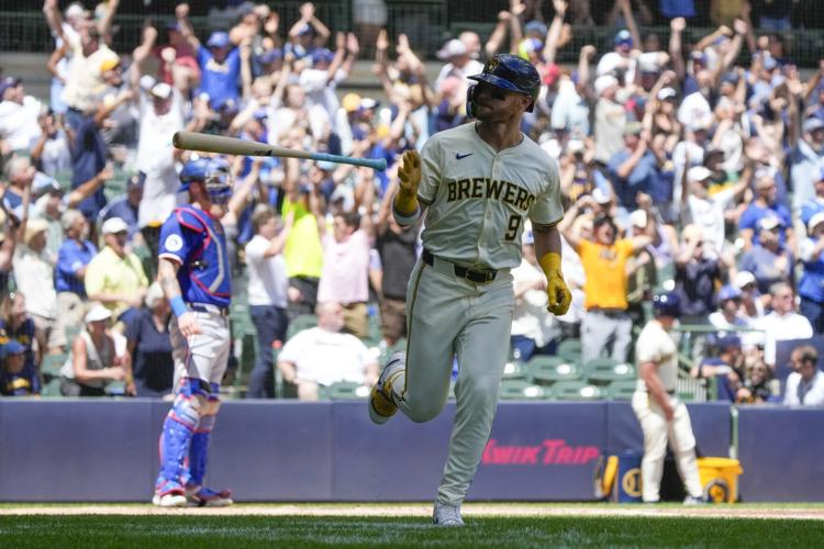 Rangers Brewers Baseball