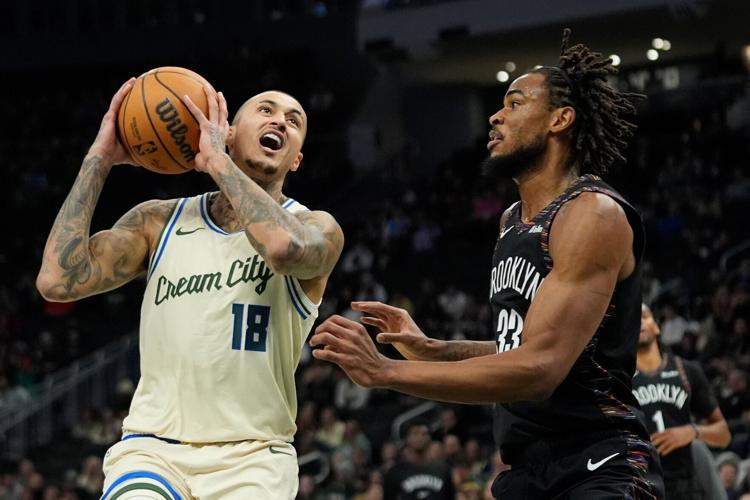 Nets Bucks Basketball