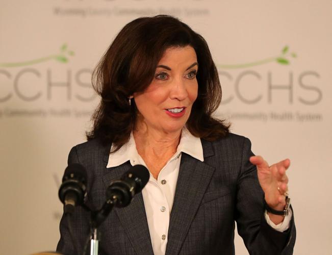 Kathy Hochul in Warsaw