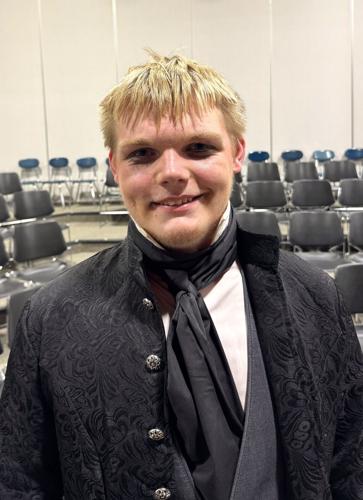 Williams Bay High School junior Jayden Cook, of Walworth, Bill Sikes in "Oliver Jr."
