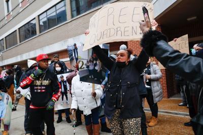 PHOTOS: Protesters gather in support of Quadren Wilson