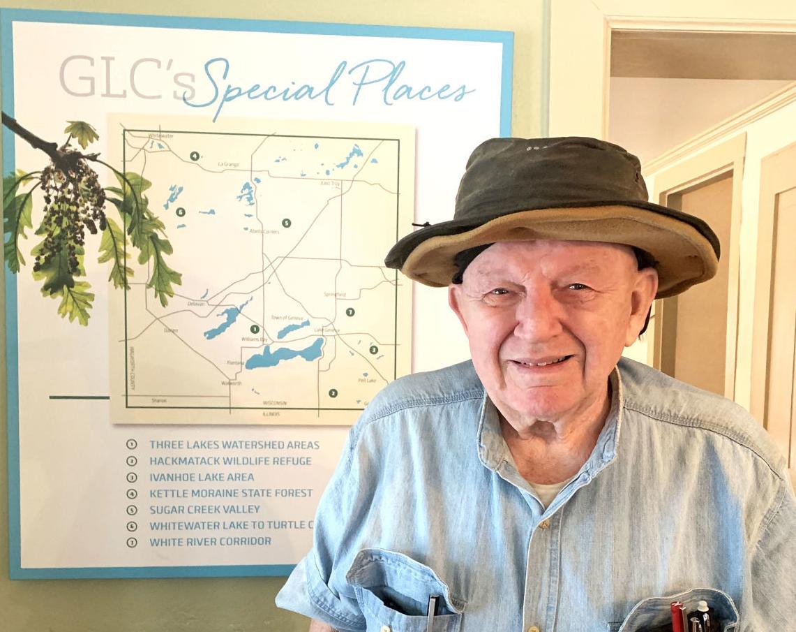 Ron Piening in the Geneva Lake Conservancy headquarters