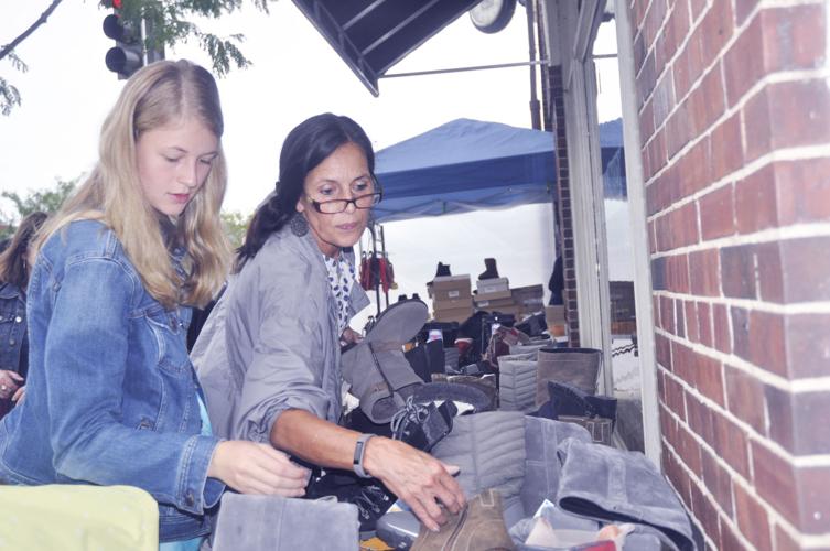 Shoppers at Maxwell Street Days