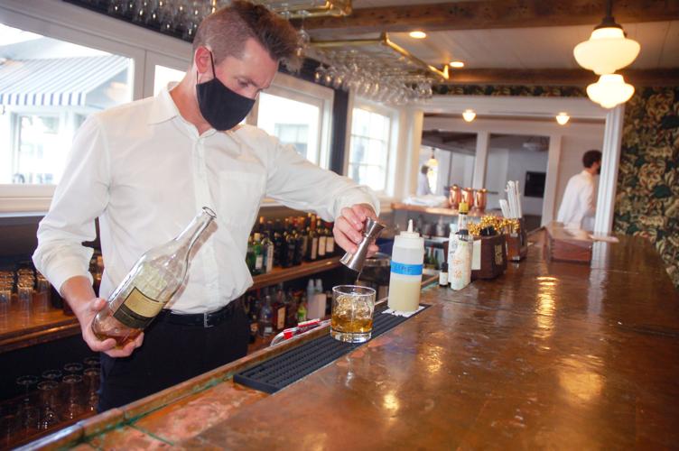 Bartender Chris Strong at Savoy restaurant