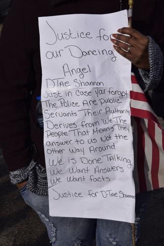 Racine police protest, Jan. 19