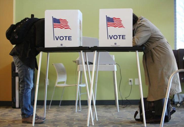 People voting