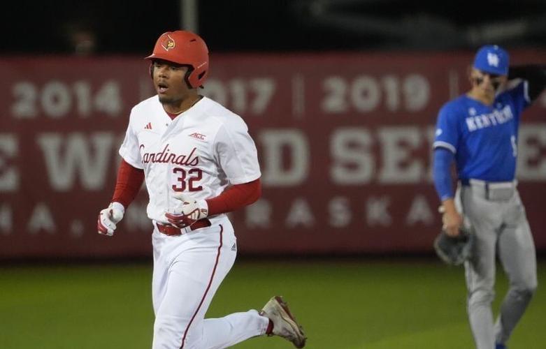 Louisville’s Zion Rose hit a home run against Kentucky at Jim Patterson Stadium in the 119th Battle of the Bluegrass.
April 21, 2026