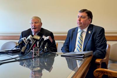 Joint Finance Committee co-chairs Howard Marklein and Mark Born