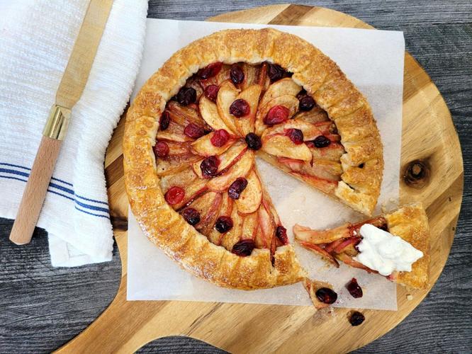 Cranberry Apple galette
