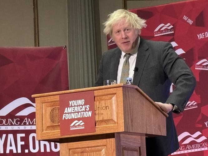 Former British Prime Minister Boris Johnson