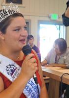 2022 Fairest of the Fair Jessica Markham opens the Walworth County Fair's annual Meat Animal Auction in the Wiswell Center