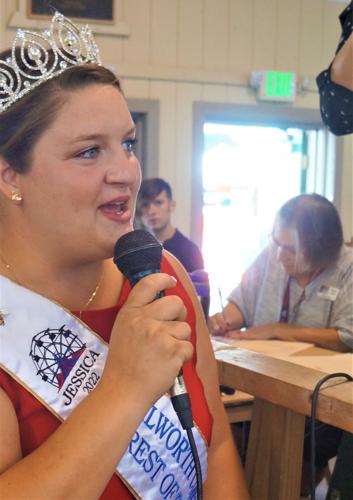 2022 Fairest of the Fair Jessica Markham opens the Walworth County Fair's annual Meat Animal Auction in the Wiswell Center