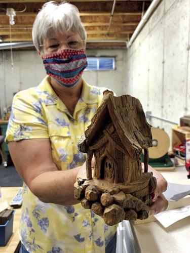 Cottonwood bark house