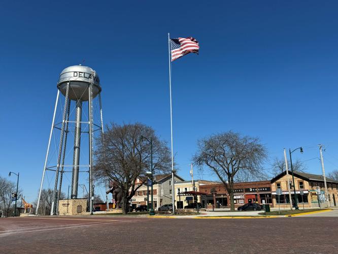 Delavan's Water Tower Park Historic District, Downtown Delavan