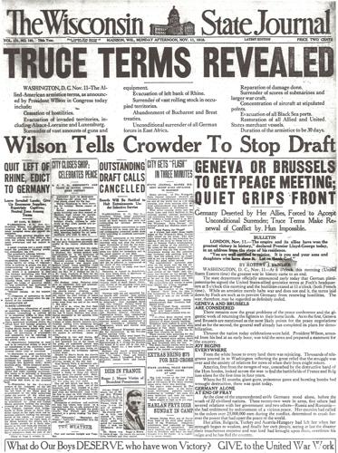 Front page Nov. 11, 1918 Armistice.jpg