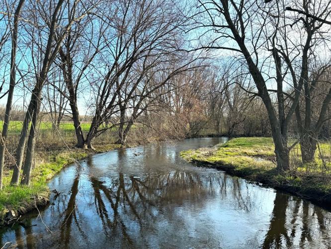 Honey Creek along Bell School Road in the Town of East Troy, Walworth County