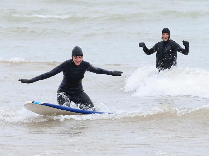 Lake Michigan Surfing