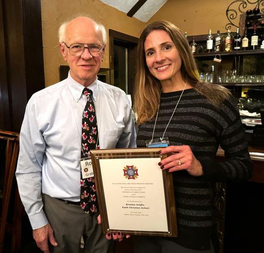 Kristine Griffin honored by Geneva Lake VFW Post 2373