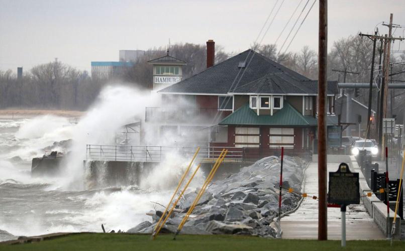 Waves crash into Hoak's