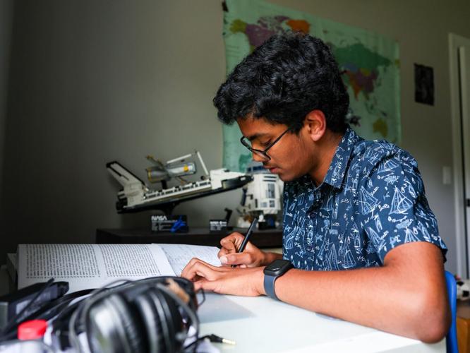 Vempati takes notes ahead of national spelling bee competition