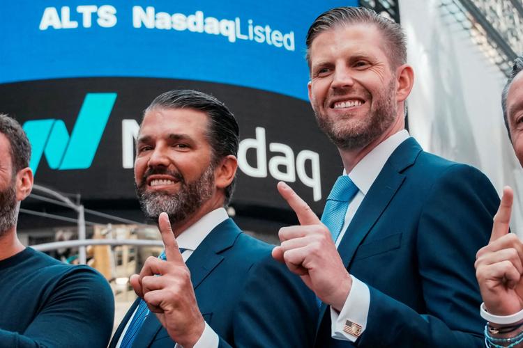 FILE PHOTO: World Liberty Financial and ALT5 Sigma at the Nasdaq Market, in New York