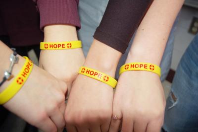 Big Foot High School Hope Squad wristbands