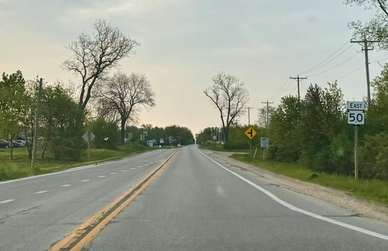 State Hwy. 50 in the Town of Delavan