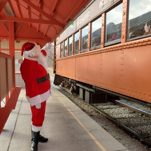Santa at East Troy Christmas Train