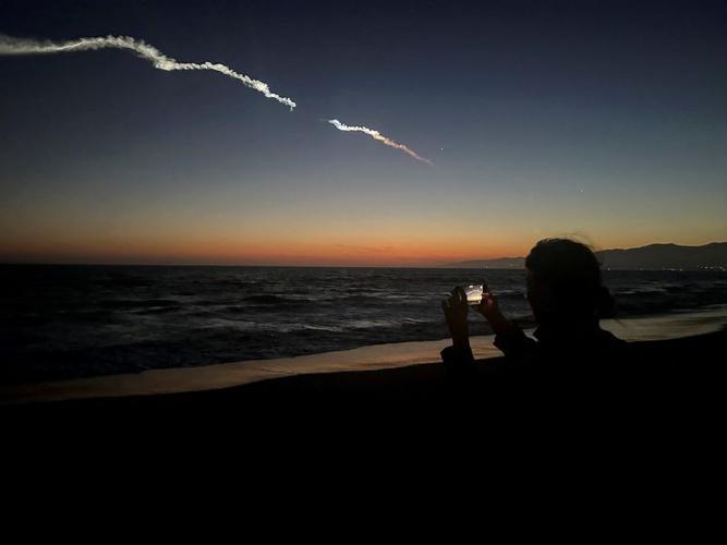 Falcon 9 carrying Starlink satellites streaks across California sky in latest SpaceX launch