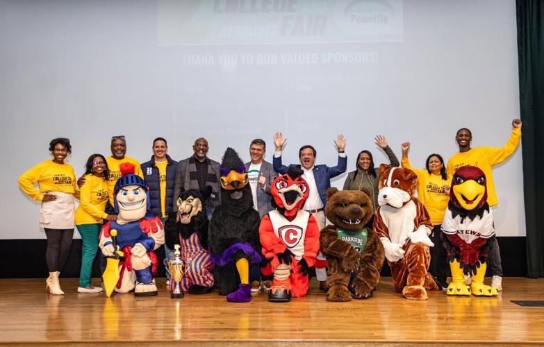 2024 Power UP Mascot and area presidents