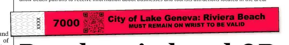 Beach wristband QR code program OK'd