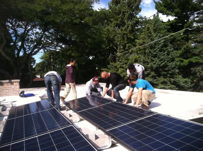 North side installation