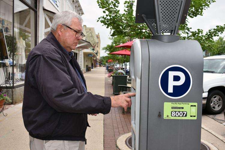 Man Paying Meter Machine