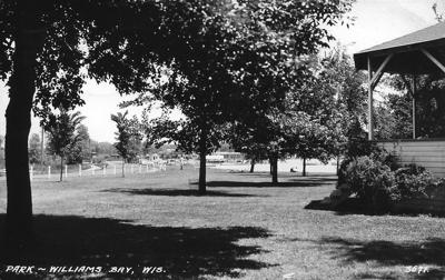 Old 'band shell' in Williams Bay