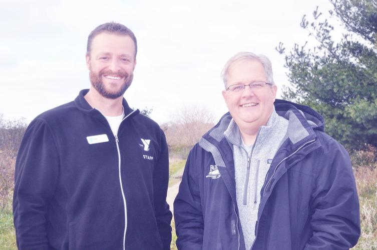Michael Kramp, president and CEO of Geneva Lakes Family YMCA, left, and Brian Pollard